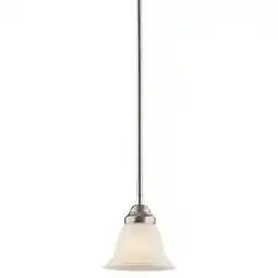 Walmart 1 Light Mini-Pendant 6.25 Inches Tall By 6 Inches Wide-Brushed Nickel Finish Kichler Lighting 2693Ni offer