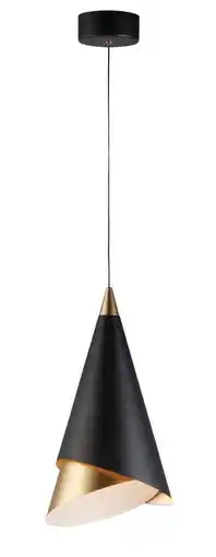 Walmart ET2 Lighting Mermaid LED 1-Light Pendant - Black & Metallic Gold offer