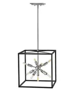 Walmart Hinkley Lighting 46317Blk-Pn Aros 9 Light 15 Wide Abstract Lisa Mcdennon Pendant - Black offer