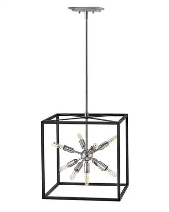 Walmart Hinkley Lighting 46317Blk-Pn Aros 9 Light 15 Wide Abstract Lisa Mcdennon Pendant - Black offer