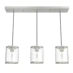 Walmart Hunter Fans - Astwood 3-Light Cluster Linear Pendant In Farmhouse Style-10 offer