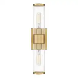 Walmart Quoizel Nova 2-Light Aged Brass Wall Sconce - Aged Brass offer