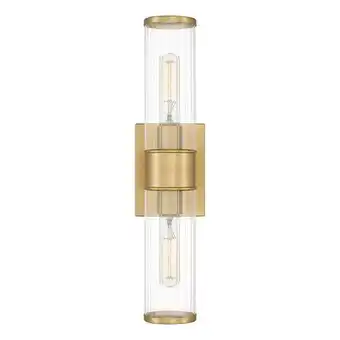 Walmart Quoizel Nova 2-Light Aged Brass Wall Sconce - Aged Brass offer