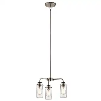 Walmart Kichler Lighting - Three Light Chandelier/Semi Flush Mount - Braelyn - 3 Light offer