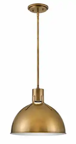 Walmart 3487HB-Hinkley Lighting-Argo - 14 Inch 6.5W 1 LED Small Pendant-Heritage Brass Finish offer