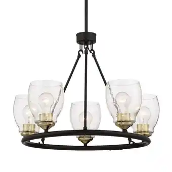 Walmart 5 Light Chandelier In 24-Coal/Stained Brass Finish -Traditional Installation Minka Lavery 2435-878 offer