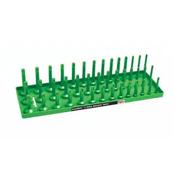 Walmart Hansen Global 1/2 SAE 3-Row Socket Tray - Green offer