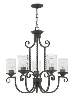 Walmart Hinkley Lighting - Casa - 5 Light Medium Chandelier in Rustic Style - 25 Inches offer