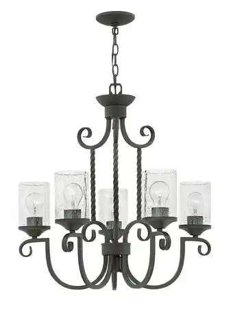 Walmart Hinkley Lighting - Casa - 5 Light Medium Chandelier in Rustic Style - 25 Inches offer