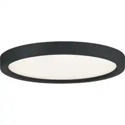 Walmart Outskirt 15W 1 Led Flush Mount 1 Inch High-Earth Black Finish Quoizel Lighting Ost1711ek offer