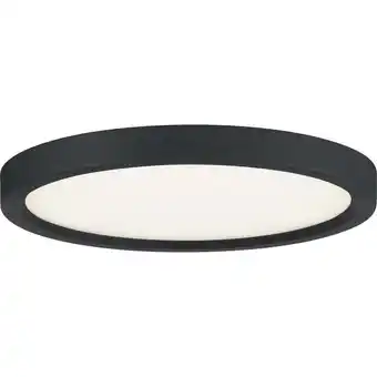 Walmart Outskirt 15W 1 Led Flush Mount 1 Inch High-Earth Black Finish Quoizel Lighting Ost1711ek offer