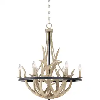 Walmart JR5006EK-Quoizel Lighting-Journey Chandelier 6 Light Steel Earth Black Finish offer