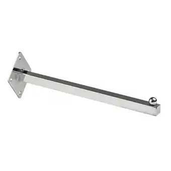 Walmart Econoco - TB/12 - 12 Straight Square Chrome Tubing Faceout for Wallmount - Sold in Pack of 24 offer