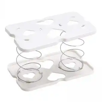 Walmart DOMELAY 6xPlastic Spring Loaded Lifting Spring Tissue Holder for Family Toilet Bedroom offer