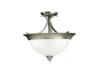 Walmart Kichler Lighting - Three Light Semi Flush Mount - Semi Flush Light - Dover - 3 offer