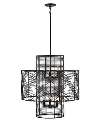 Walmart Hinkley Lighting - Six Light Chandelier - Nikko - 6 Light Medium Multi-Tier offer