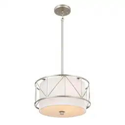 Walmart Kichler 52074 Birkleigh 3 Light 14 Wide Pendant - Nickel offer