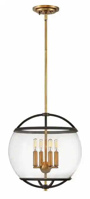 Walmart Hinkley Lighting - Calvin - 4 Light Medium Orb Pendant in Mid-Century Modern offer