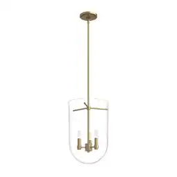 Walmart Hunter Sacha Alturas Gold 3 Light Pendant Ceiling Light Fixture offer