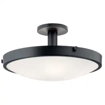 Walmart Kichler 42246 Lytham 4 Light 21 Wide Semi-Flush Bowl Ceiling Fixture - Black offer