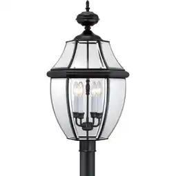 Walmart Quoizel Ny9045 Newbury 4 Light 30 Tall Post Lantern - Black offer