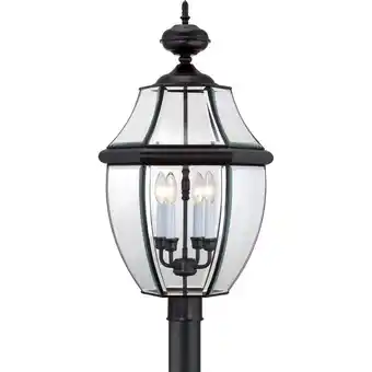 Walmart Quoizel Ny9045 Newbury 4 Light 30 Tall Post Lantern - Black offer