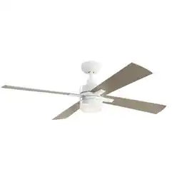 Walmart Kichler 330140 Lija 52 4 Blade Led Indoor Ceiling Fan - White offer