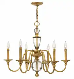 Walmart Hinkley Lighting - Eleanor - 6 Light Small Chandelier in Traditional Style offer