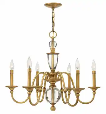 Walmart Hinkley Lighting - Eleanor - 6 Light Small Chandelier in Traditional Style offer