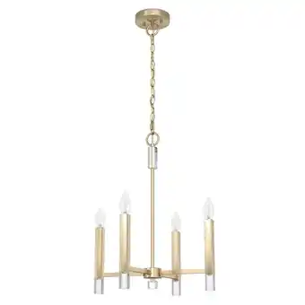 Walmart Hunter Sunjai 17 Pendant Sunjai 4 Light 17 Wide Taper Candle Pendant - Alturas Gold offer