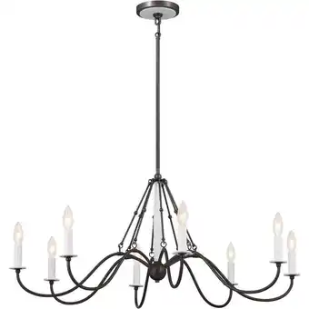 Walmart Kichler 52456 Freesia 8 Light 38 Wide Taper Candle Chandelier - Anvil Iron offer