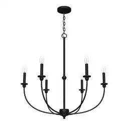 Walmart Hunter Fans - Southcrest - 6 Light Chandelier In Casual Style-30.5 Inches Tall offer