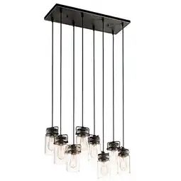 Walmart Kichler Lighting - Eight Light Linear Chandelier - Chandelier Linear (Double) offer