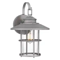 Walmart Quoizel Lom8411 Lombard 17 Tall Outdoor Wall Sconce - Antique Brushed Aluminum offer