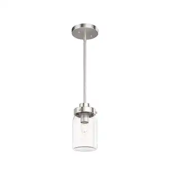 Walmart Hunter Fans - Devon Park 1-Light Jar Pendant in Farmhouse Style-4.4 Inches Wide offer