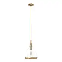 Walmart Hunter 10 inch Van Nuys Alturas Gold 1 Light Pendant Ceiling Light Fixture offer