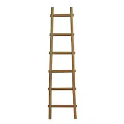 Walmart 6 Step Brown Decorative Ladder Shelve offer