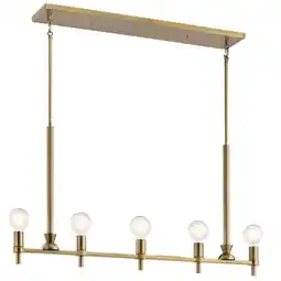 Walmart Kichler Lighting - Five Light Linear Chandelier - Chandelier Linear (Single) offer