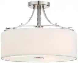 Walmart Minka Lavery - Poleis - 3 Light Semi-Flush Mount in Transitional Style - 12.5 offer