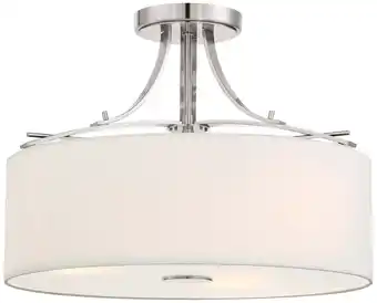 Walmart Minka Lavery - Poleis - 3 Light Semi-Flush Mount in Transitional Style - 12.5 offer