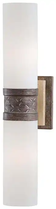 Walmart 2 Light Wall Sconce In Transitional Style 18.5 Inches Tall By 4.25 Inches Wide Minka Lavery 4462-273 offer