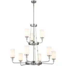 Walmart Kichler 52452 Vetivene 9 Light 40 Wide Chandelier - Grey offer