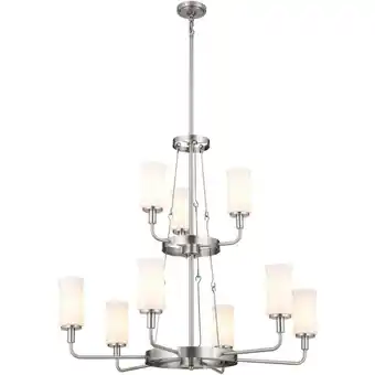 Walmart Kichler 52452 Vetivene 9 Light 40 Wide Chandelier - Grey offer