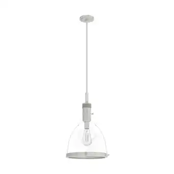 Walmart Hunter 13 inch Van Nuys Brushed Nickel 1 Light Pendant Ceiling Light Fixture offer