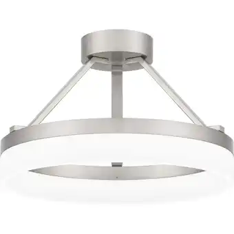 Walmart Quoizel Pcoh1716 Cohen 16 Wide Led Semi-Flush Ceiling Fixture - Nickel offer