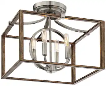 Walmart Minka Lavery - Country Estates - 4 Light Semi-Flush Mount in Transitional Style offer