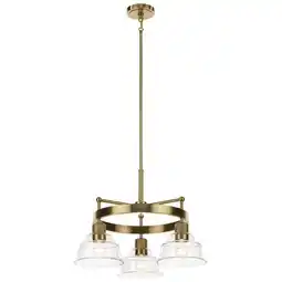 Walmart Kichler Lighting - Eastmont - 3 Light Small Chandelier In Vintage Industrial offer