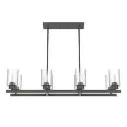 Walmart Hunter Fans - Hartland 8-Light Linear Chandelier In Farmhouse Style-8.25 Inches offer