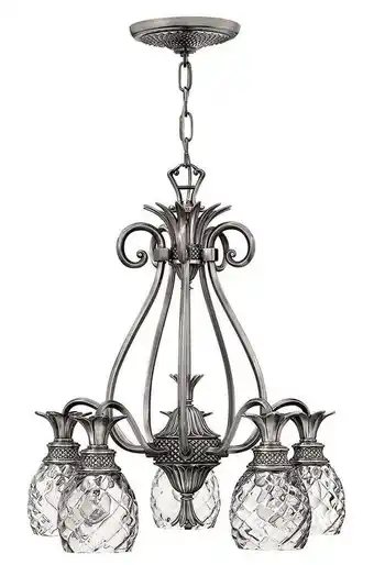 Walmart Hinkley Lighting - Plantation - 5 Light Medium Chandelier in Traditional-Glam offer