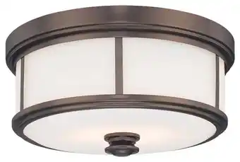 Walmart Minka Lavery - 3 Light Flush Mount in Traditional Style - 7 inches tall by 16 offer